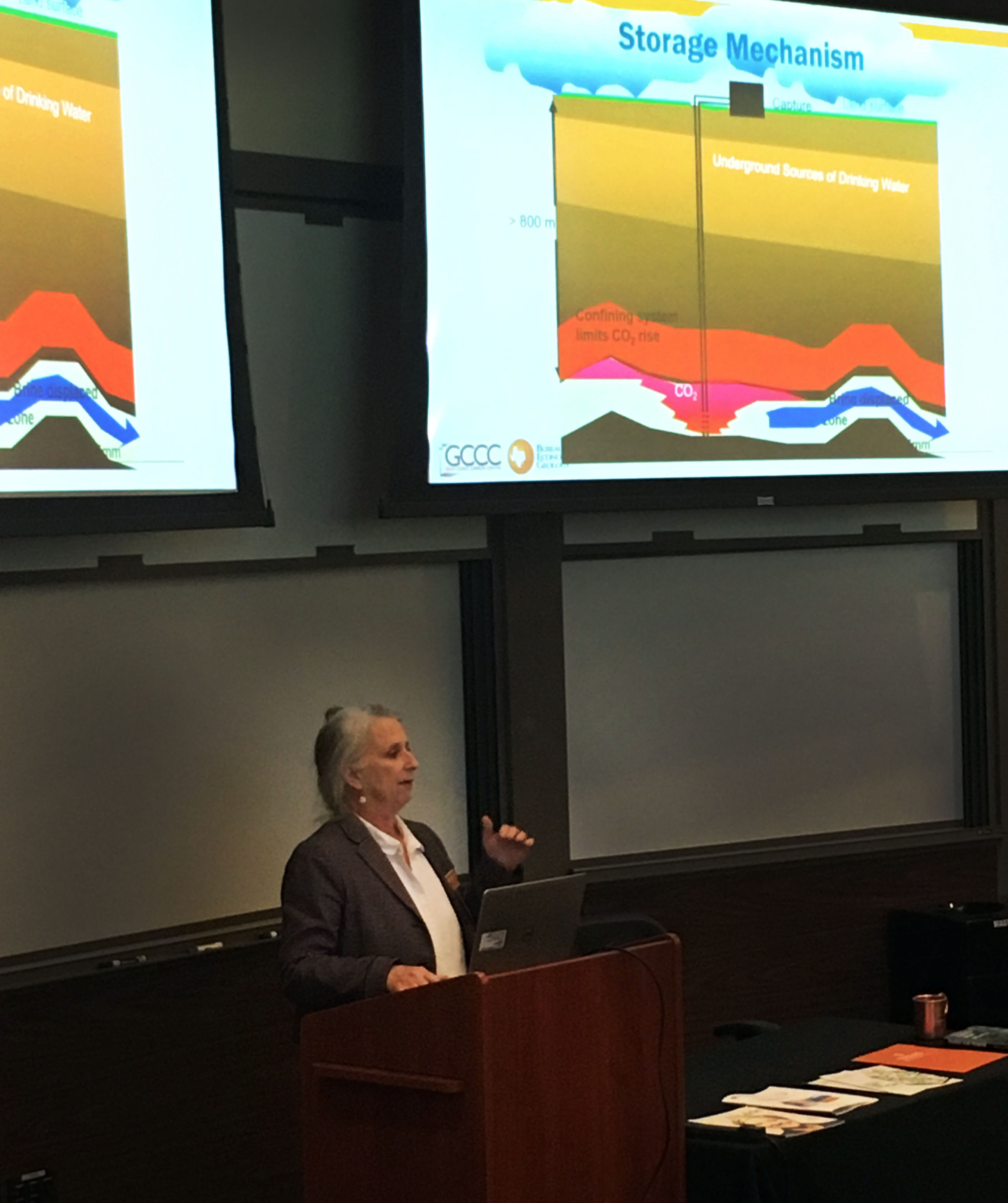 Presentation titled, "Carbon Sequestration: Can It Work?"