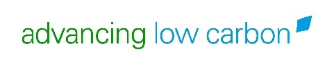 Green and blue logo "Advancing Low Carbon"