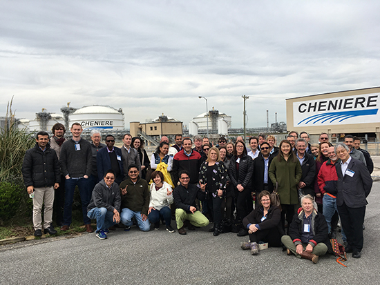 A large group of researchers met in Beaumont, Texas to attend the first annual meeting of offshore CCS DOE partnerships