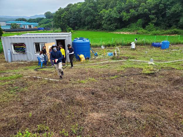 A K-COSEM project studies groundwater and vadose zone monitoring at a near-surface injection test site